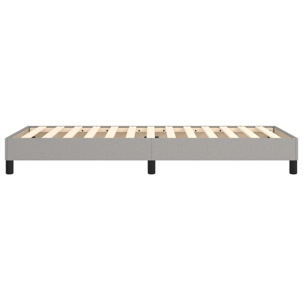 Cadre de lit sans matelas gris clair 100x200 cm tissu - XIOS