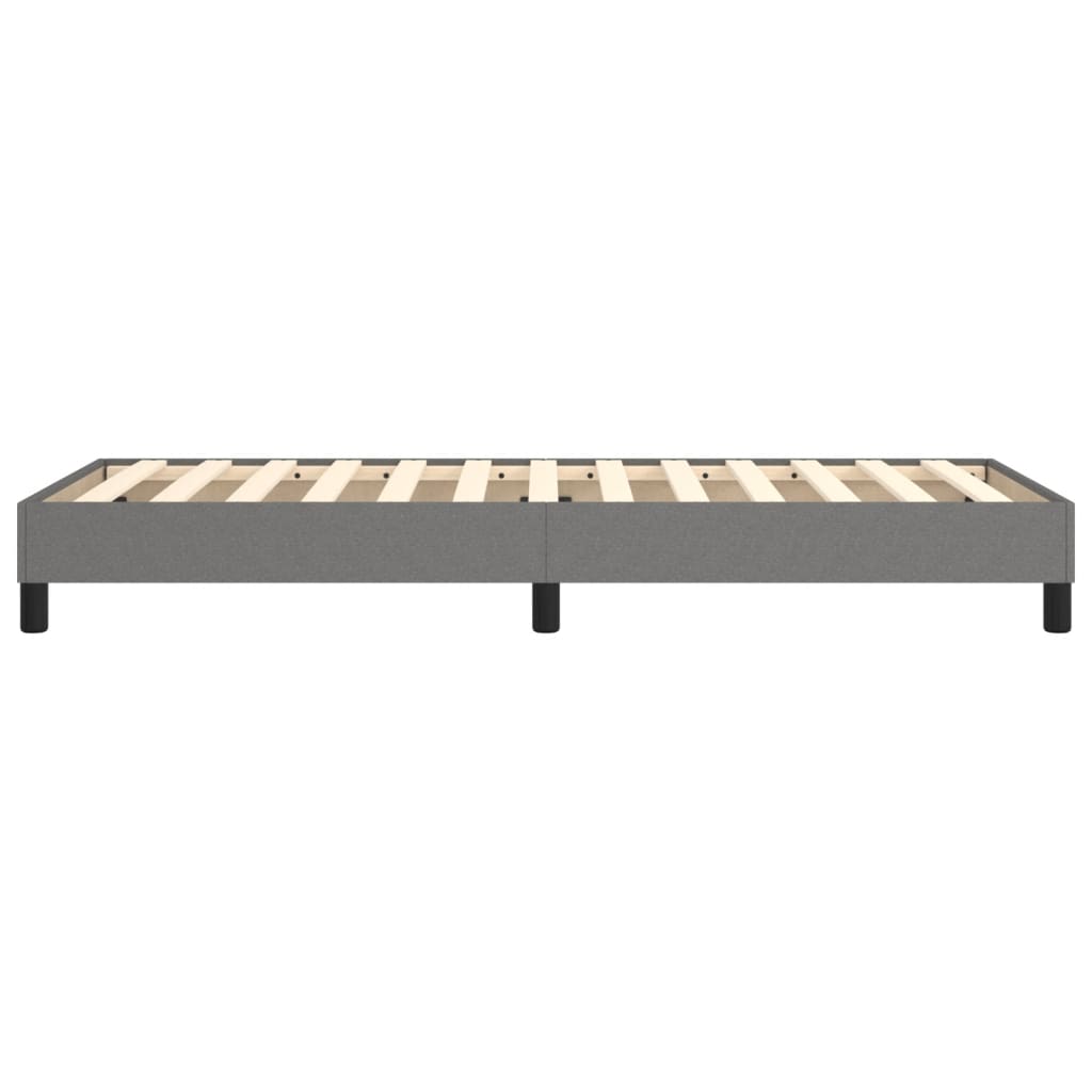 Cadre de lit sans matelas gris foncé 100x200 cm tissu - XIOS