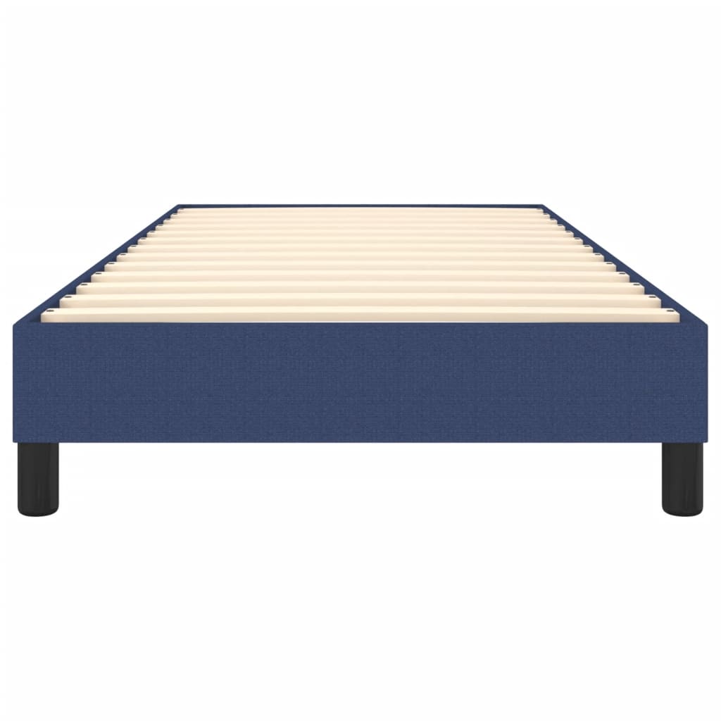 Cadre de lit sans matelas bleu 100x200 cm tissu - XIOS