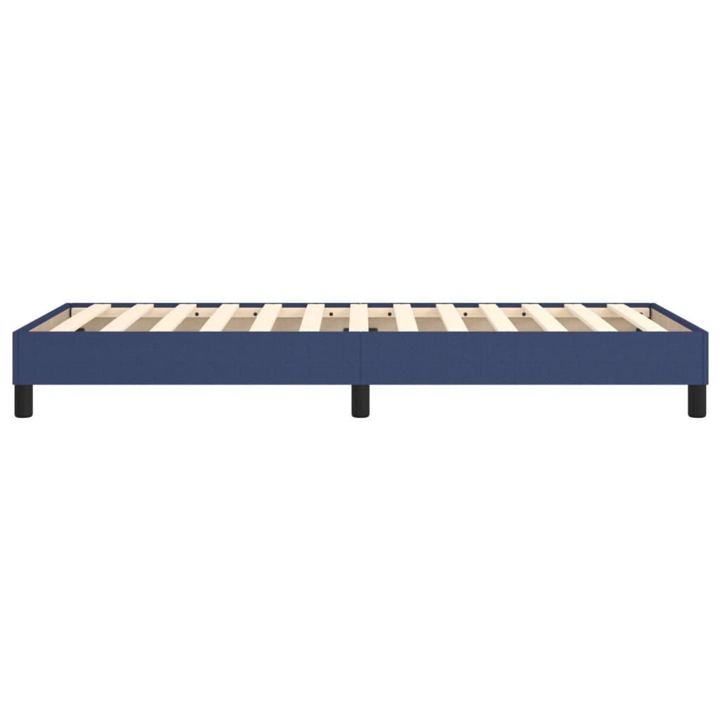 Cadre de lit sans matelas bleu 100x200 cm tissu - XIOS