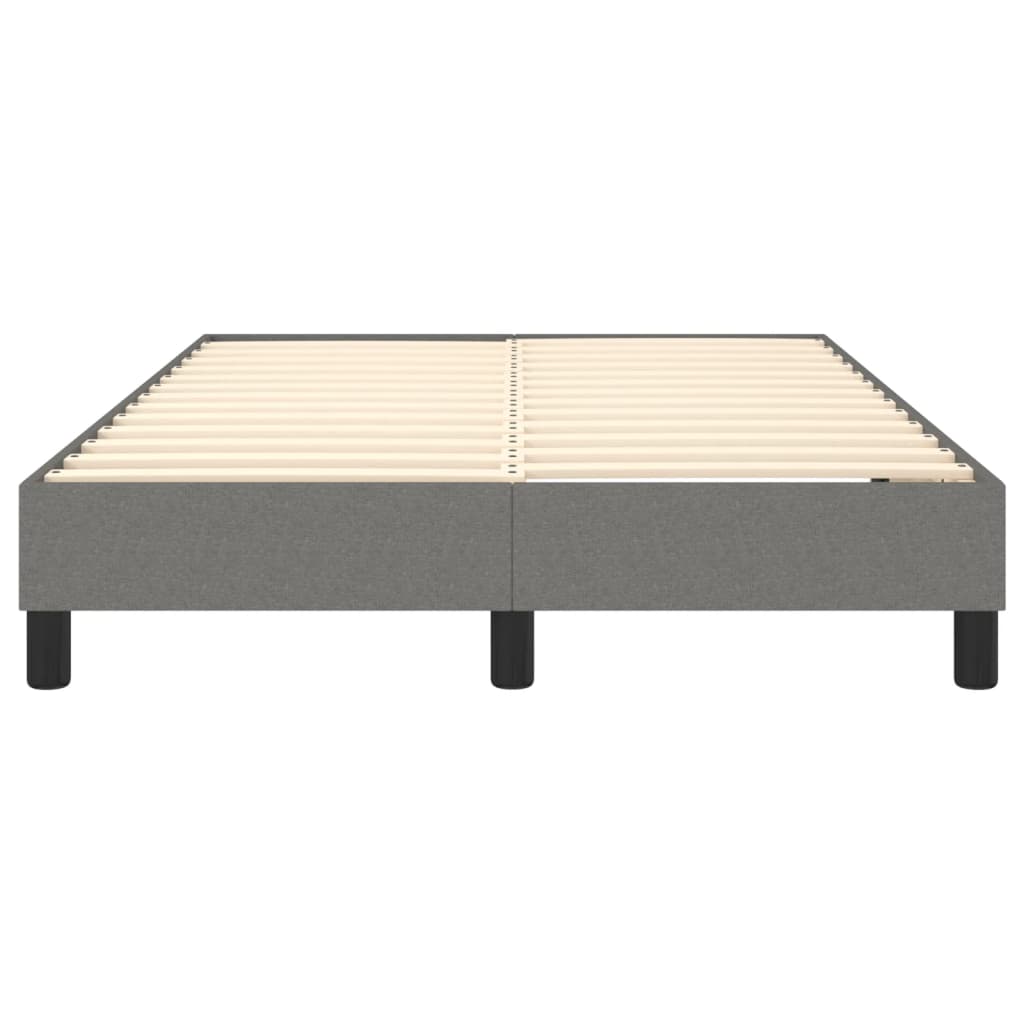 Cadre de lit sans matelas gris foncé 120x200 cm tissu - XIOS