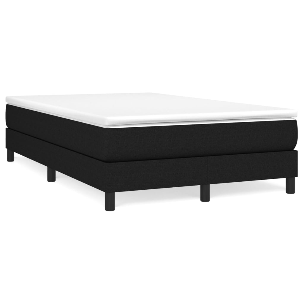 Cadre de lit sans matelas noir 120x200 cm tissu - XIOS