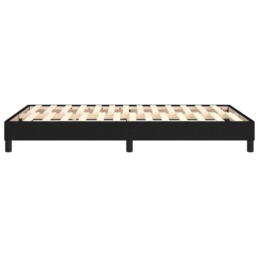 Cadre de lit sans matelas noir 120x200 cm tissu - XIOS