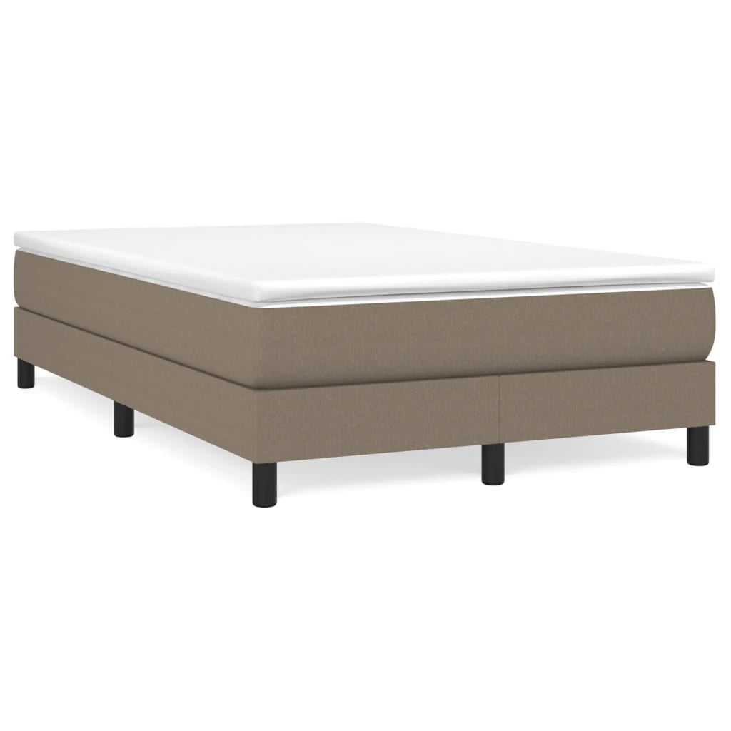 Cadre de lit sans matelas taupe 120x200 cm tissu - XIOS