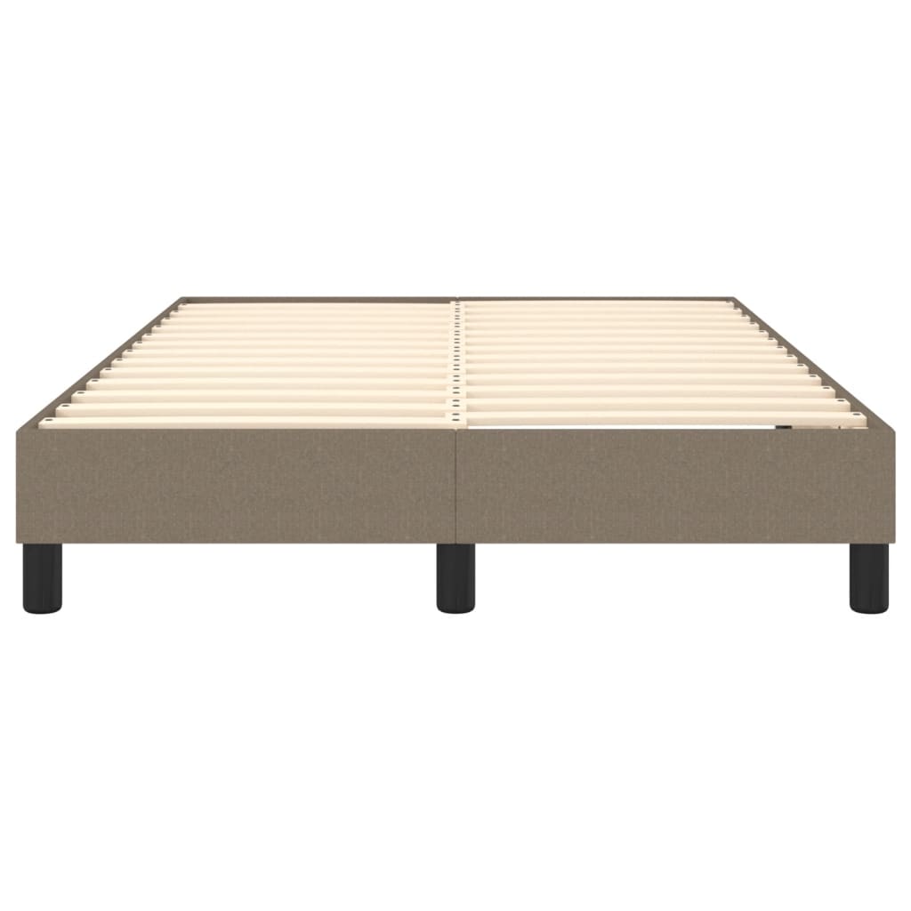 Cadre de lit sans matelas taupe 120x200 cm tissu - XIOS