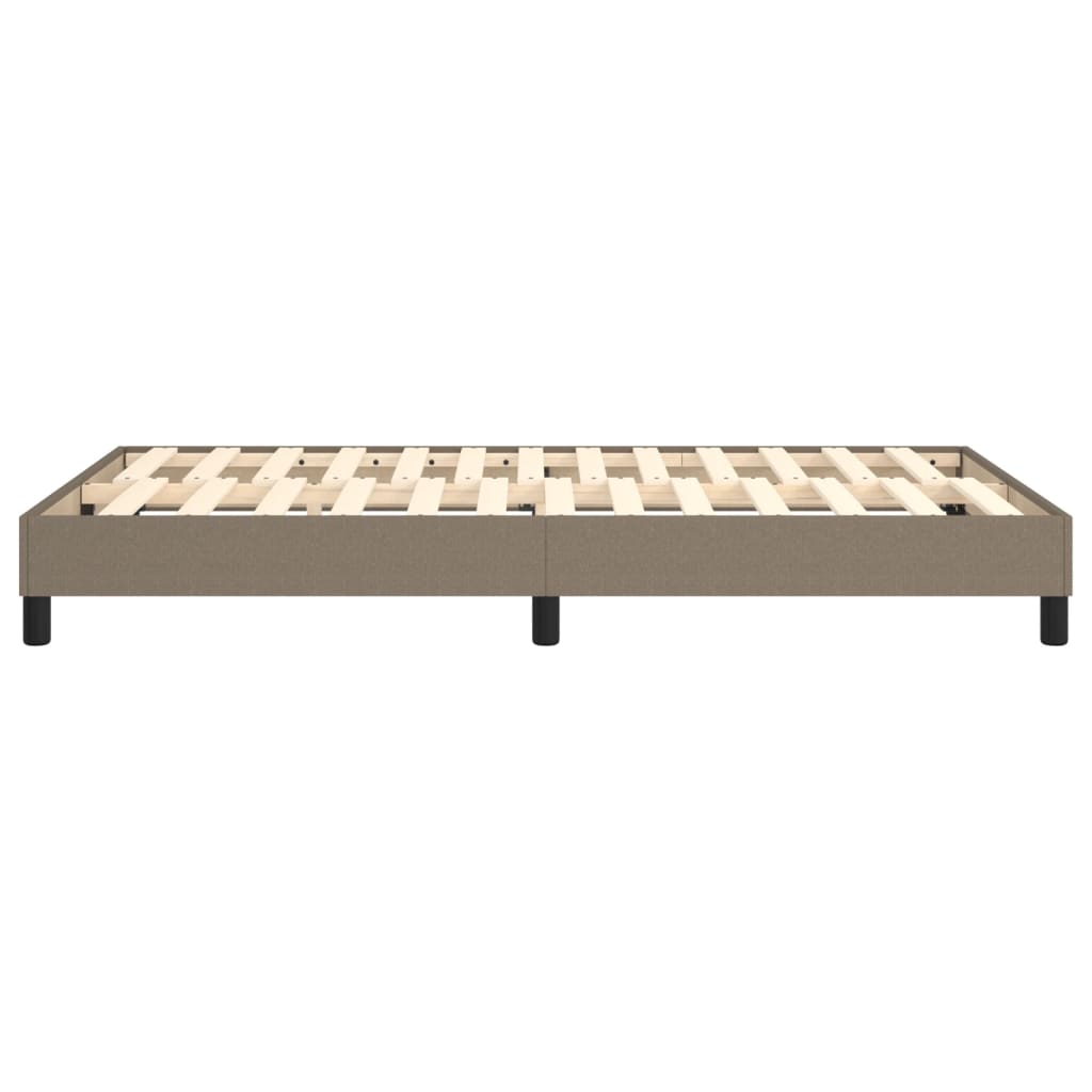 Cadre de lit sans matelas taupe 120x200 cm tissu - XIOS