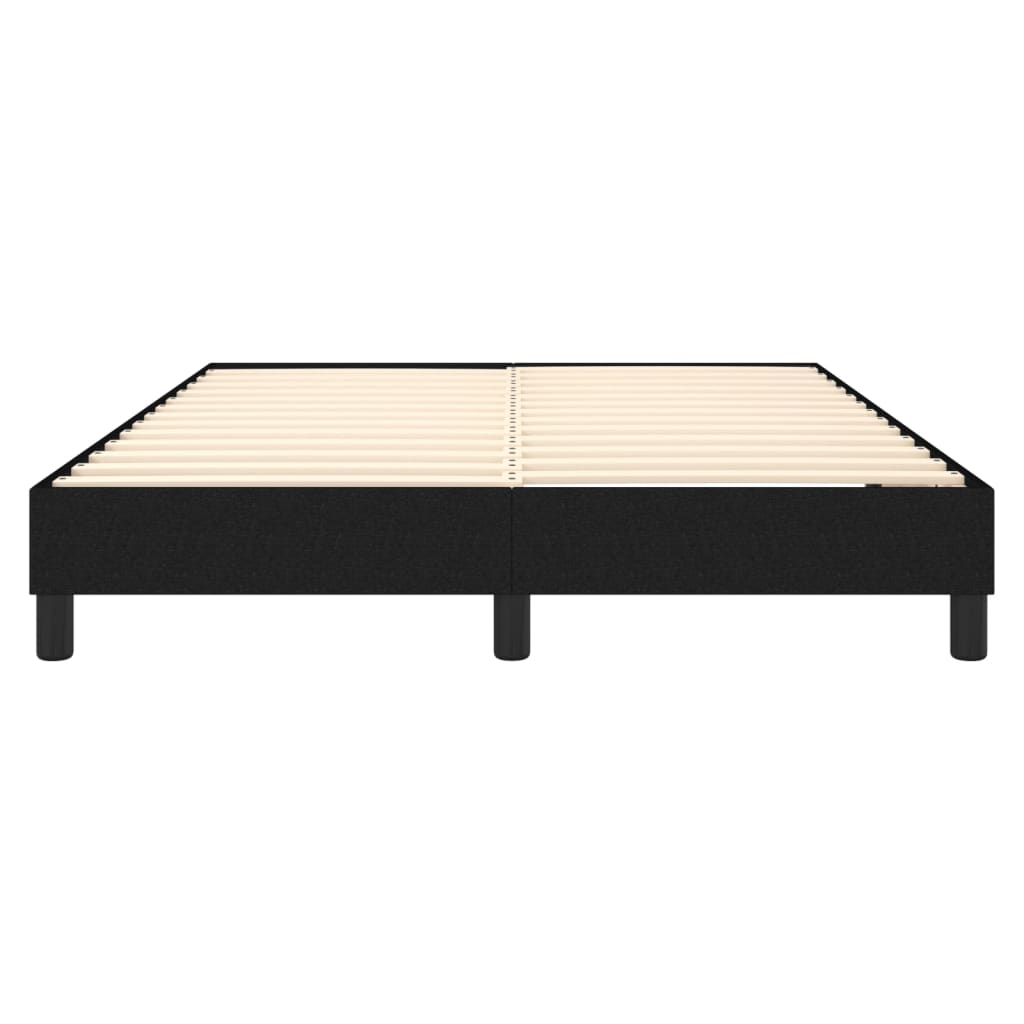 Cadre de lit sans matelas noir 140x200 cm tissu - XIOS