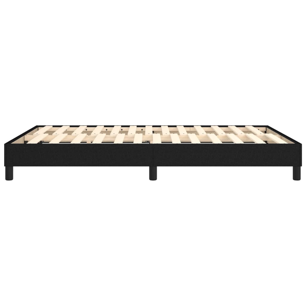Cadre de lit sans matelas noir 140x200 cm tissu - XIOS