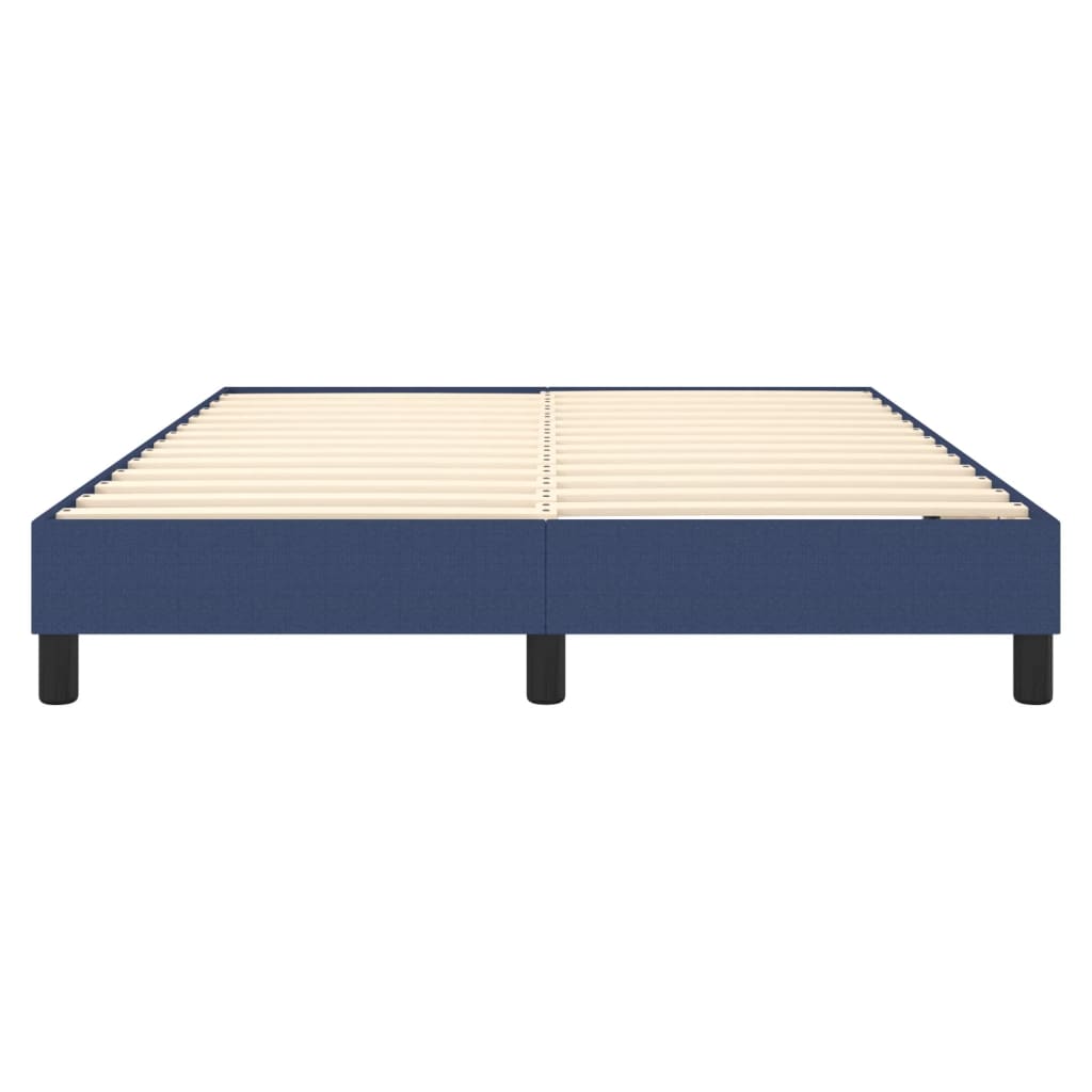 Cadre de lit sans matelas bleu 140x200 cm tissu - XIOS