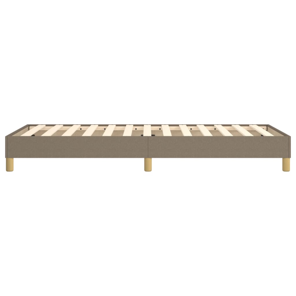 Cadre de lit sans matelas taupe 80x200 cm tissu - XIOS