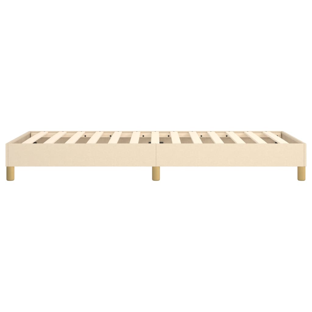 Cadre de lit sans matelas crème 80x200 cm tissu - XIOS
