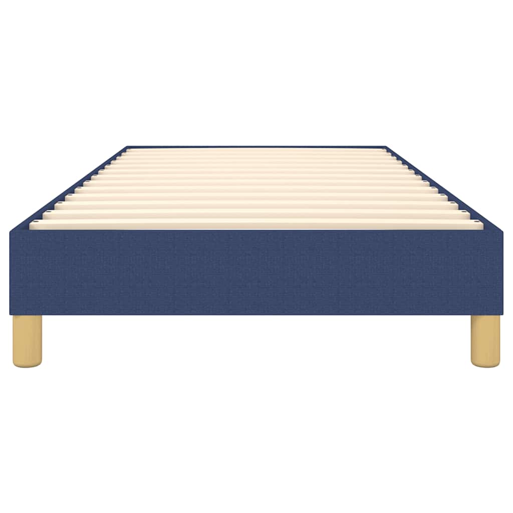 Cadre de lit sans matelas bleu 80x200 cm tissu - XIOS