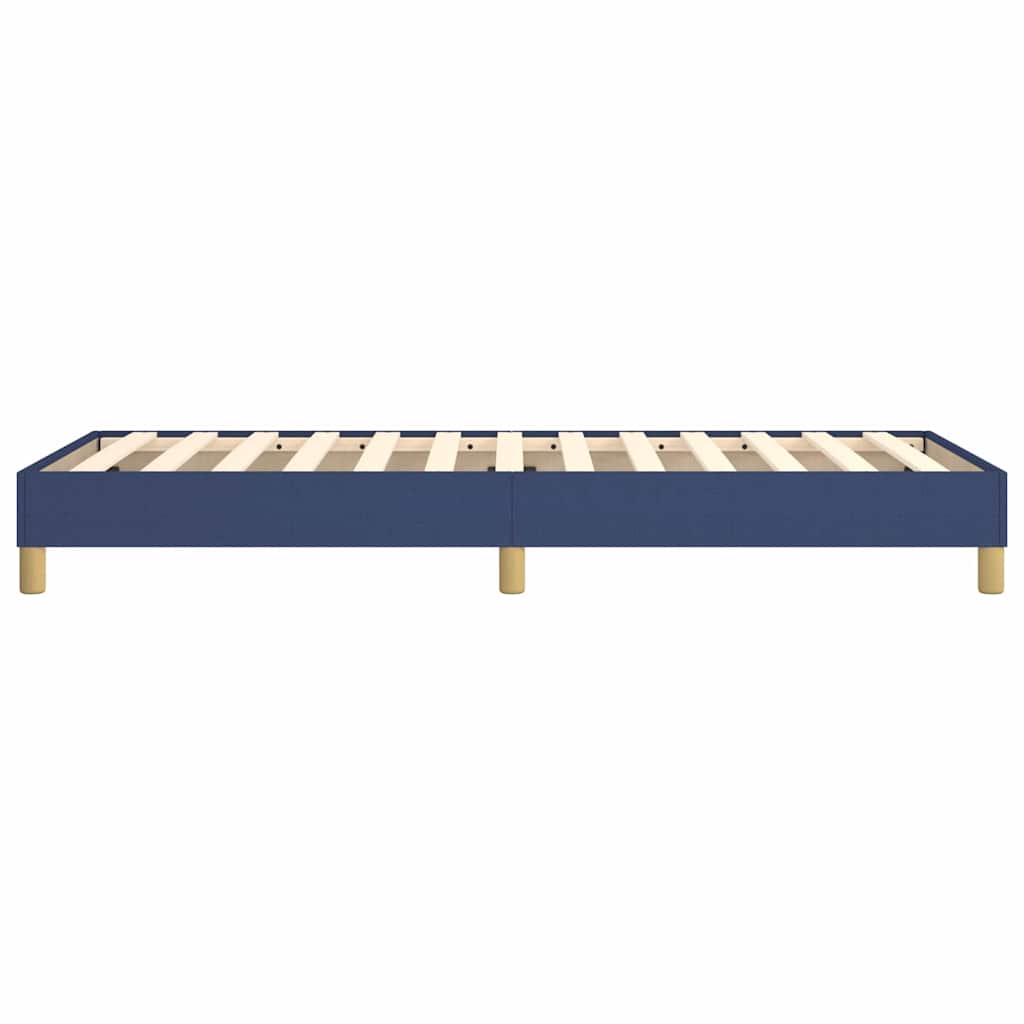Cadre de lit sans matelas bleu 80x200 cm tissu - XIOS