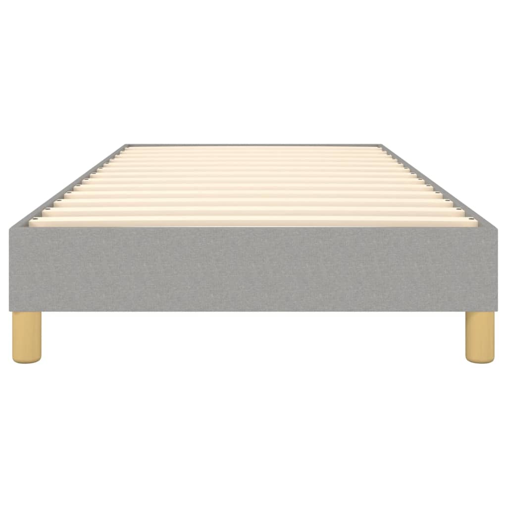 Cadre de lit sans matelas gris clair 90x200 cm tissu - XIOS