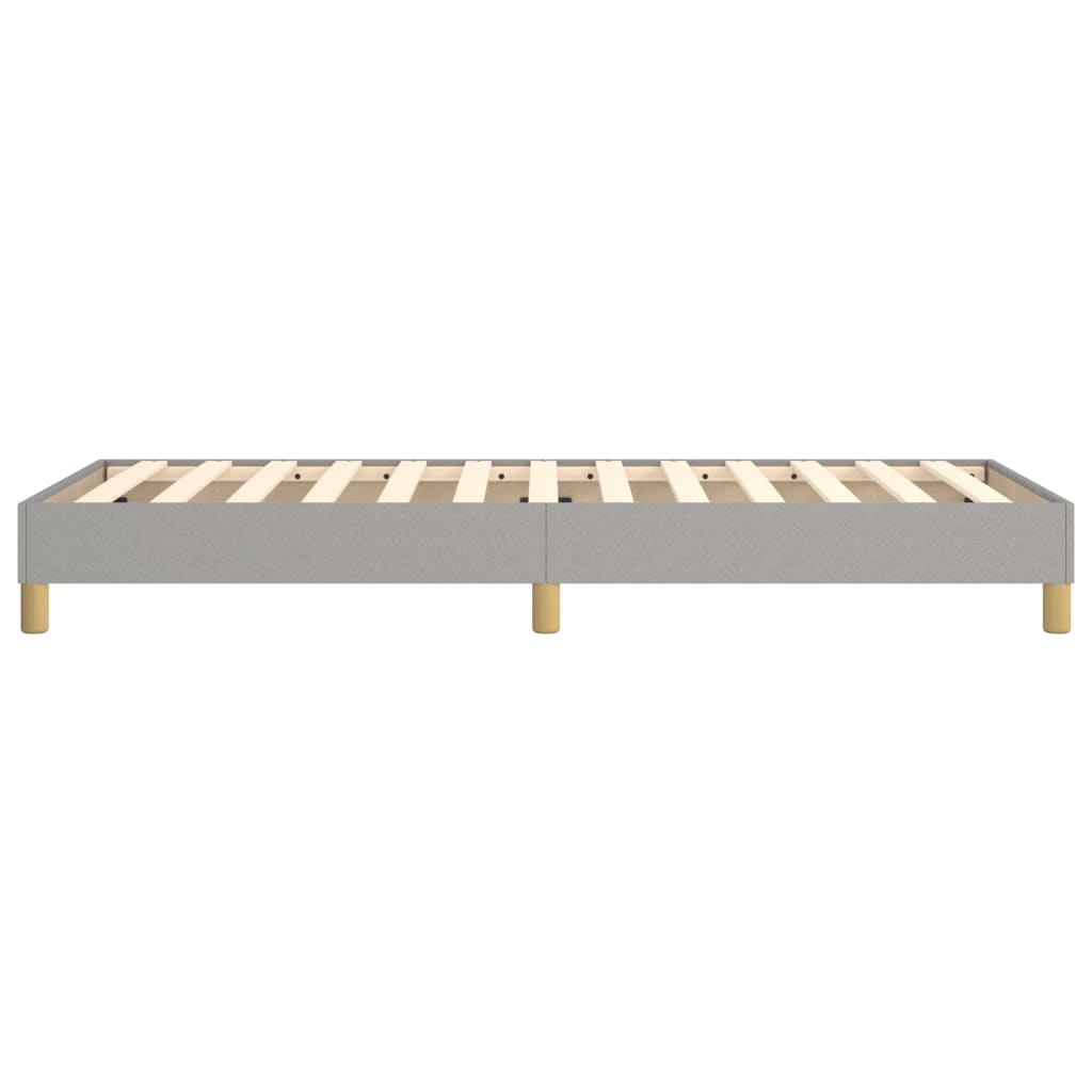 Cadre de lit sans matelas gris clair 90x200 cm tissu - XIOS