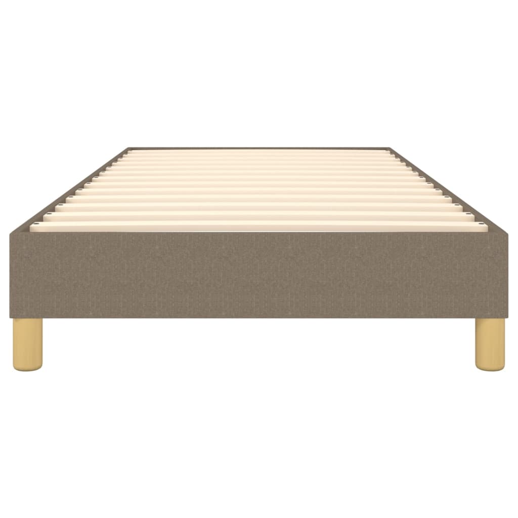 Cadre de lit sans matelas taupe 90x200 cm tissu - XIOS