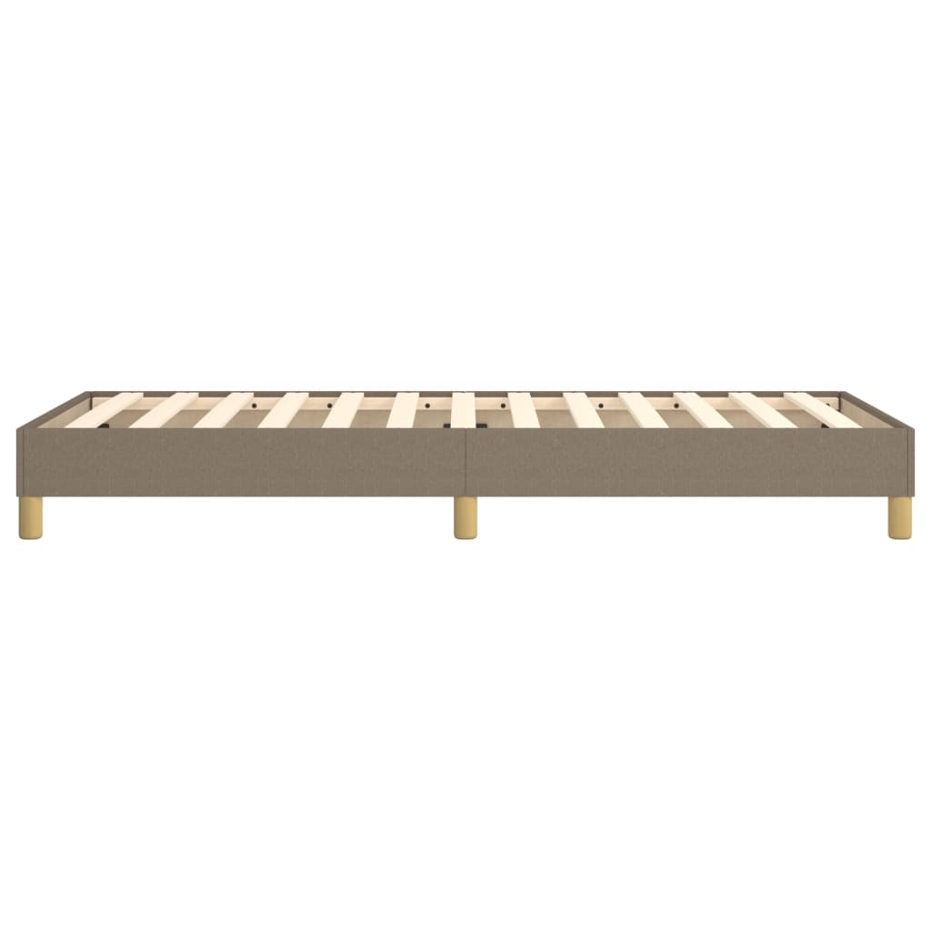 Cadre de lit sans matelas taupe 90x200 cm tissu - XIOS