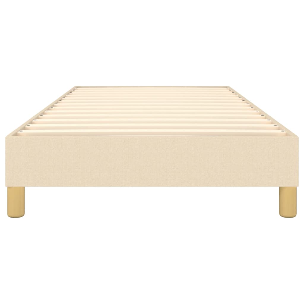 Cadre de lit sans matelas crème 100x200 cm tissu - XIOS