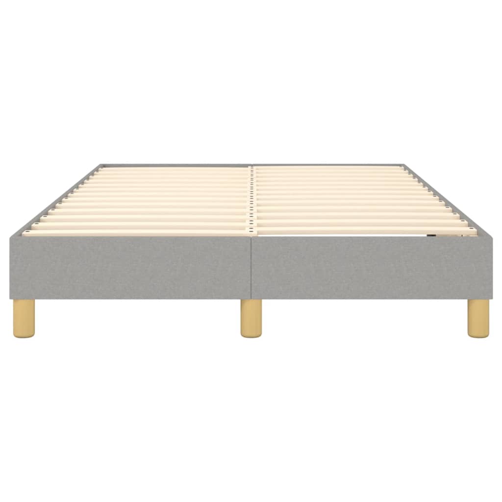 Cadre de lit sans matelas gris clair 120x200 cm tissu - XIOS