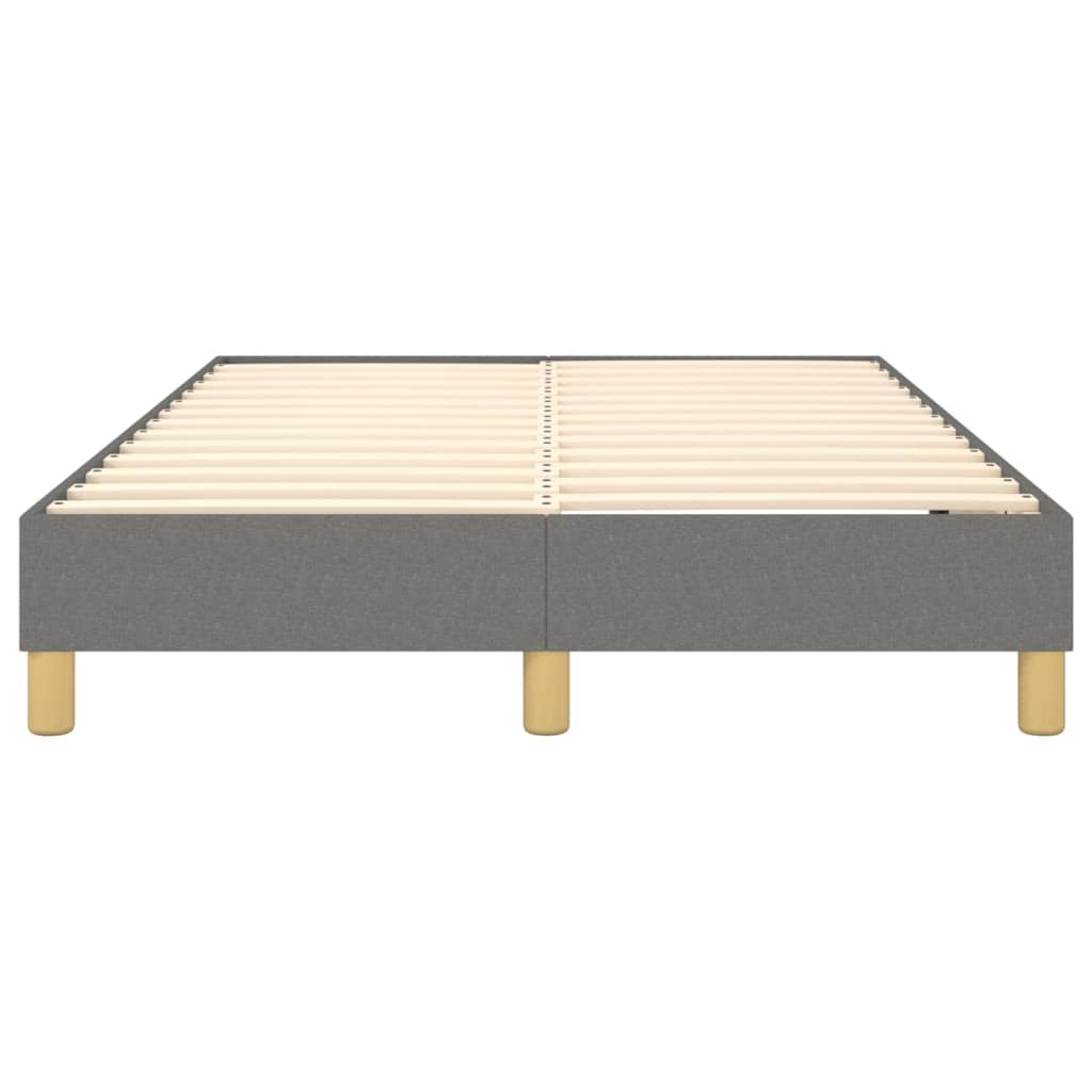 Cadre de lit sans matelas gris foncé 120x200 cm tissu - XIOS