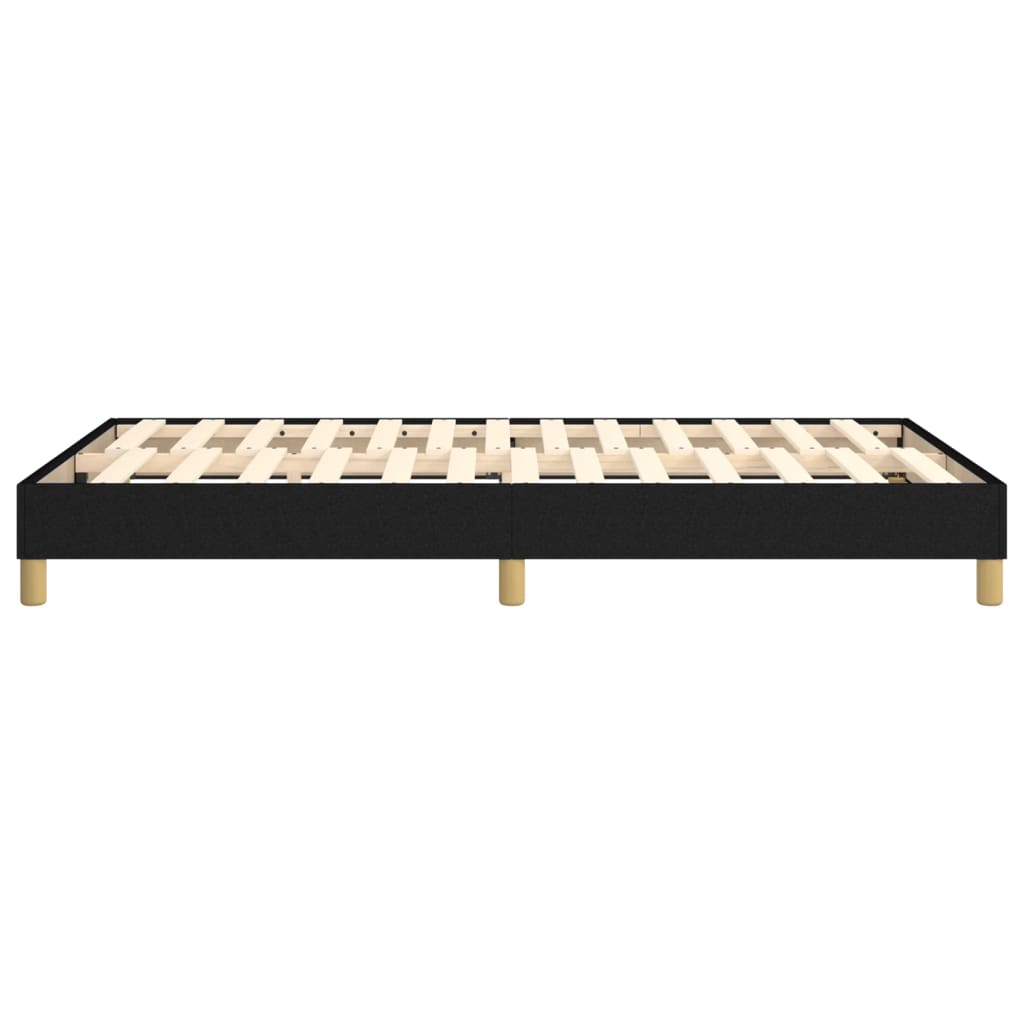 Cadre de lit sans matelas noir 120x200 cm tissu - XIOS
