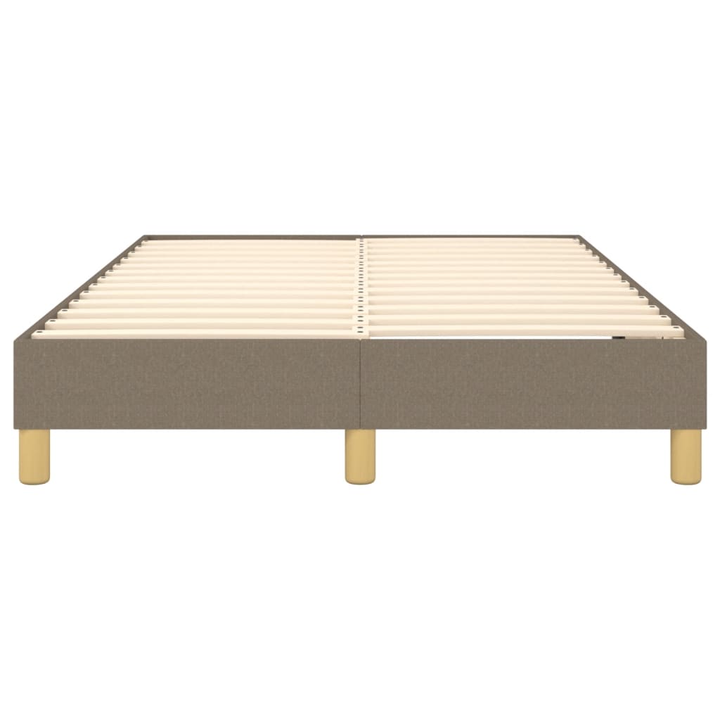 Cadre de lit sans matelas taupe 120x200 cm tissu - XIOS