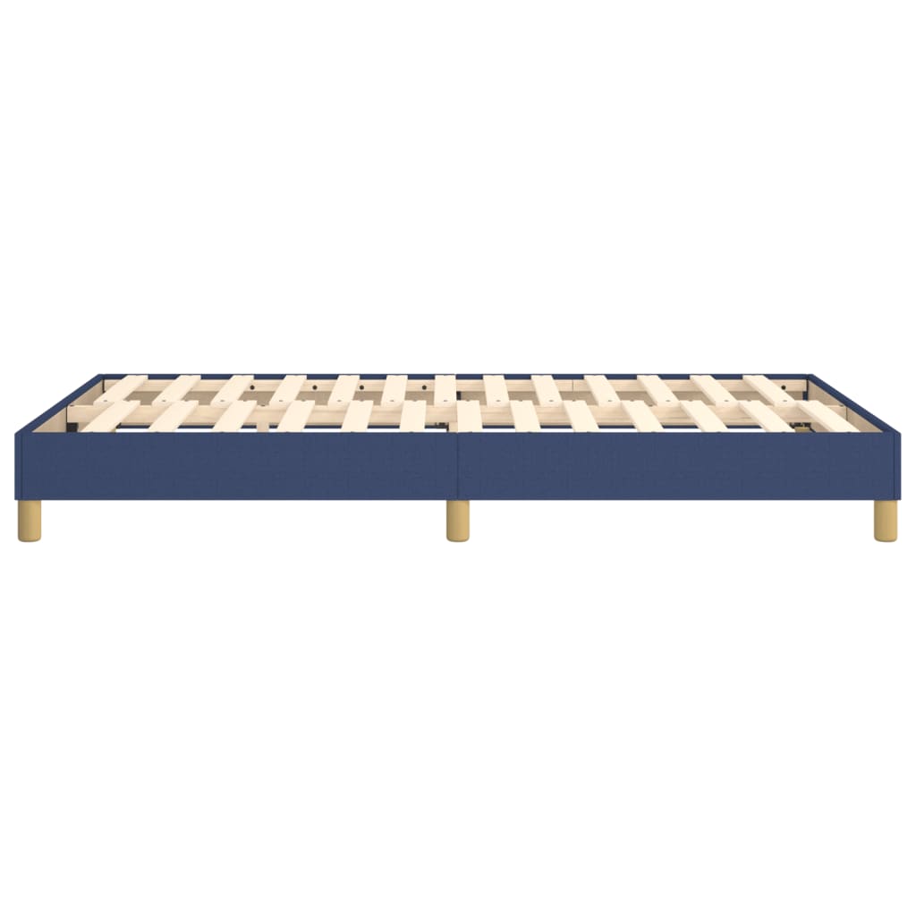 Cadre de lit sans matelas bleu 120x200 cm tissu - XIOS