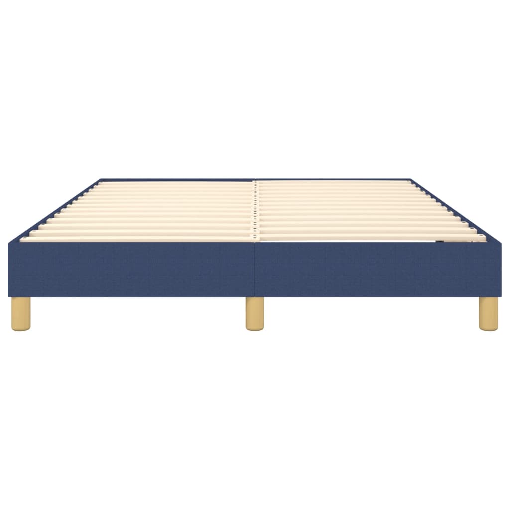 Cadre de lit bleu 140x190 cm tissu - XIOS