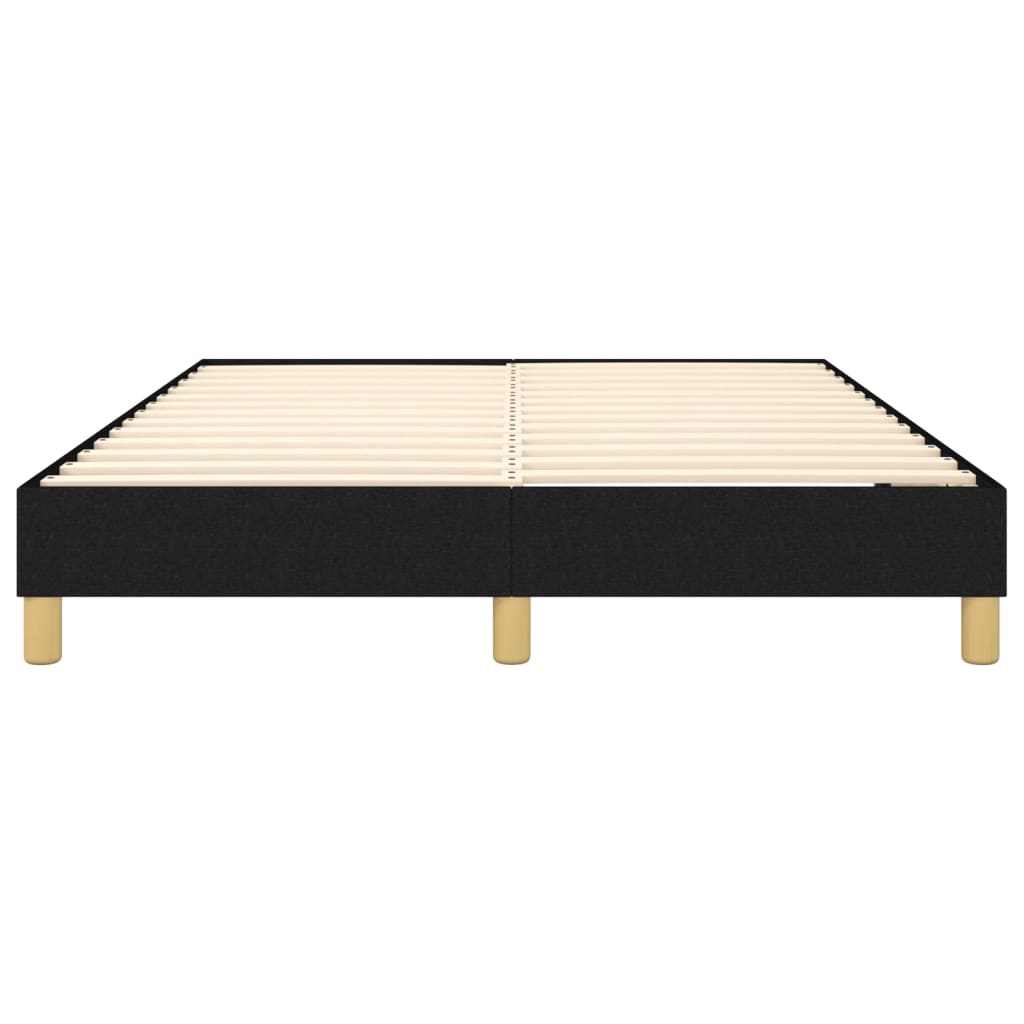 Cadre de lit sans matelas noir 140x200 cm tissu - XIOS