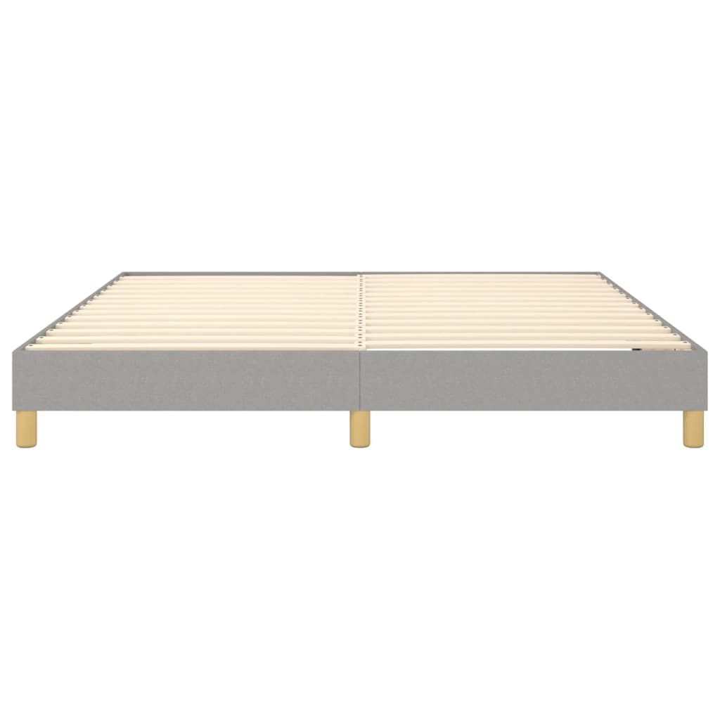 Cadre de lit sans matelas gris clair 180x200 cm tissu - XIOS