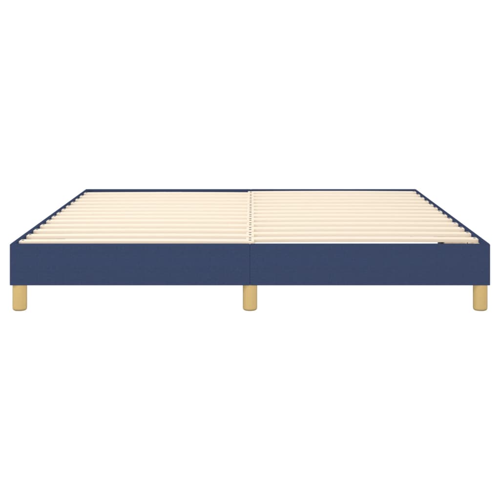 Cadre de lit sans matelas bleu 180x200 cm tissu - XIOS
