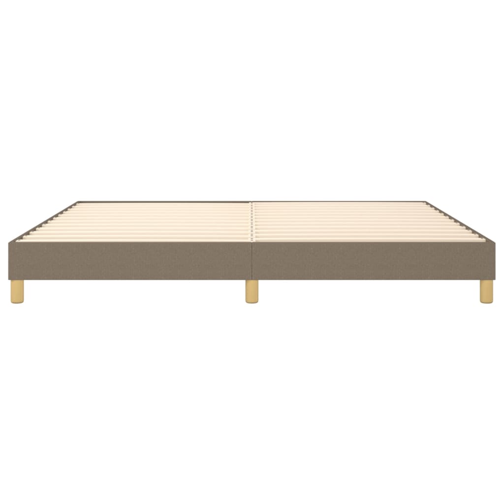 Cadre de lit sans matelas taupe 200x200 cm tissu - XIOS
