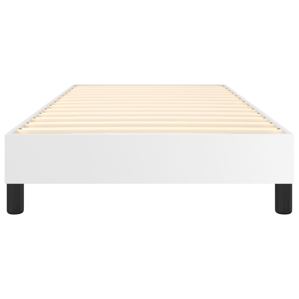 Cadre de lit sans matelas blanc 90x190 cm similicuir - XIOS