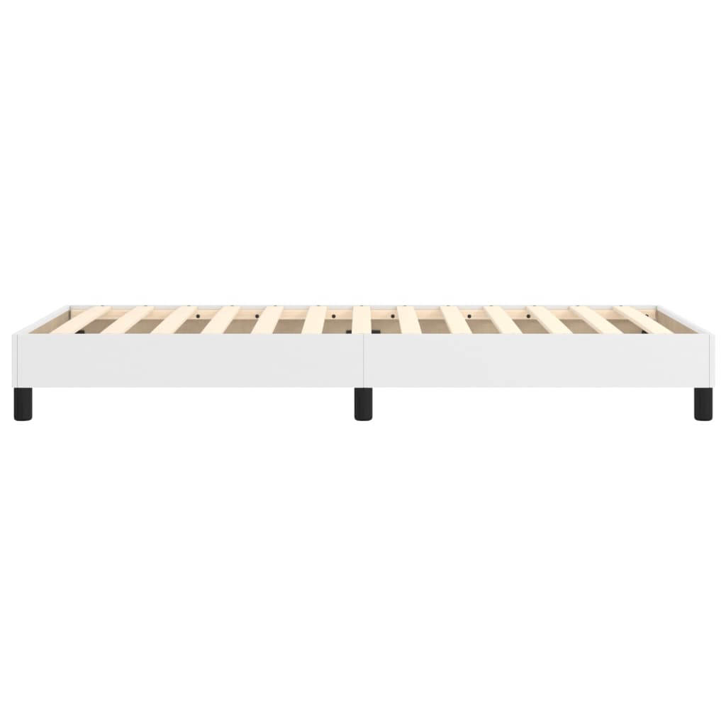 Cadre de lit sans matelas blanc 90x190 cm similicuir - XIOS