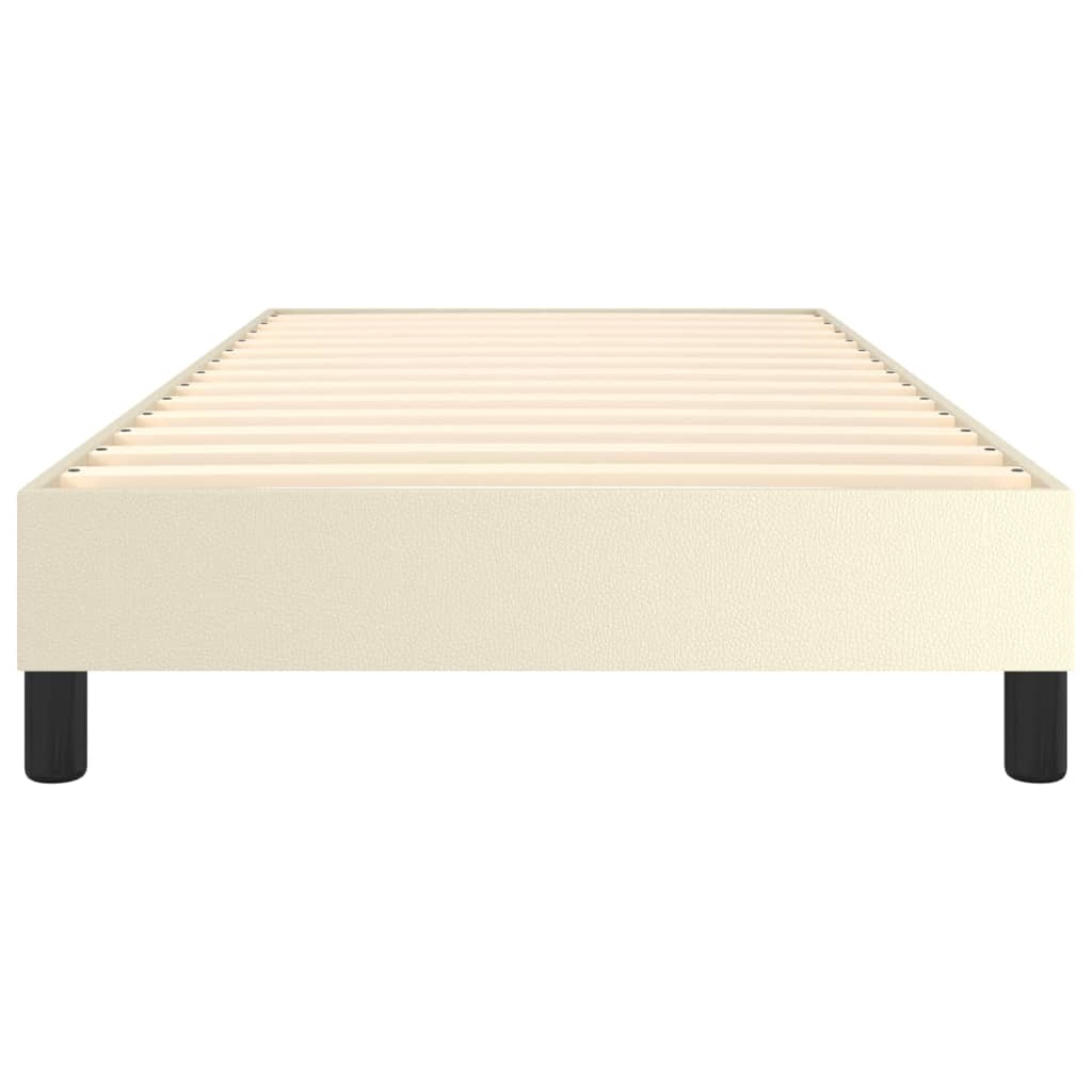 Cadre de lit sans matelas crème 90x190 cm similicuir - XIOS