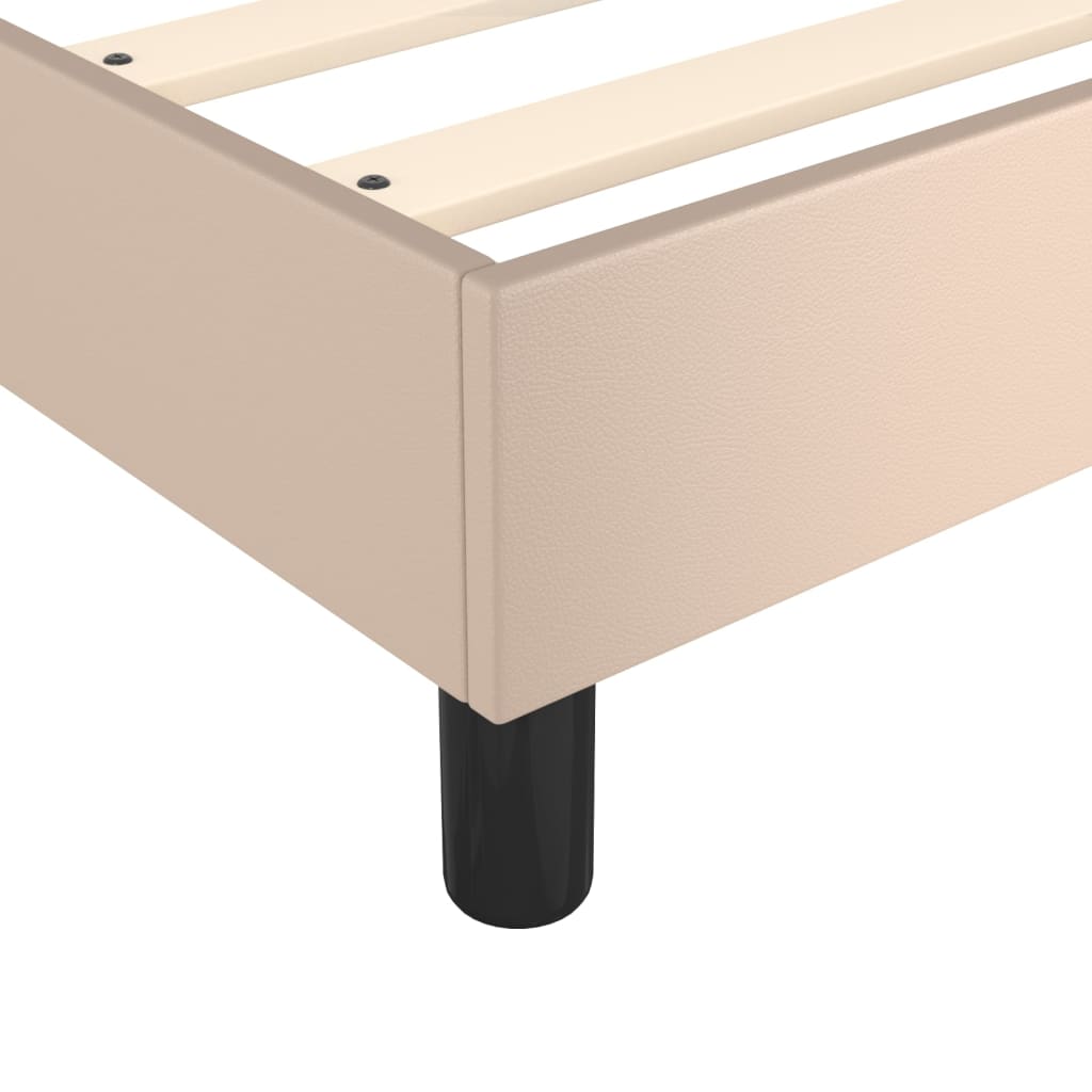 Cadre de lit sans matelas cappuccino 90x190 cm similicuir - XIOS