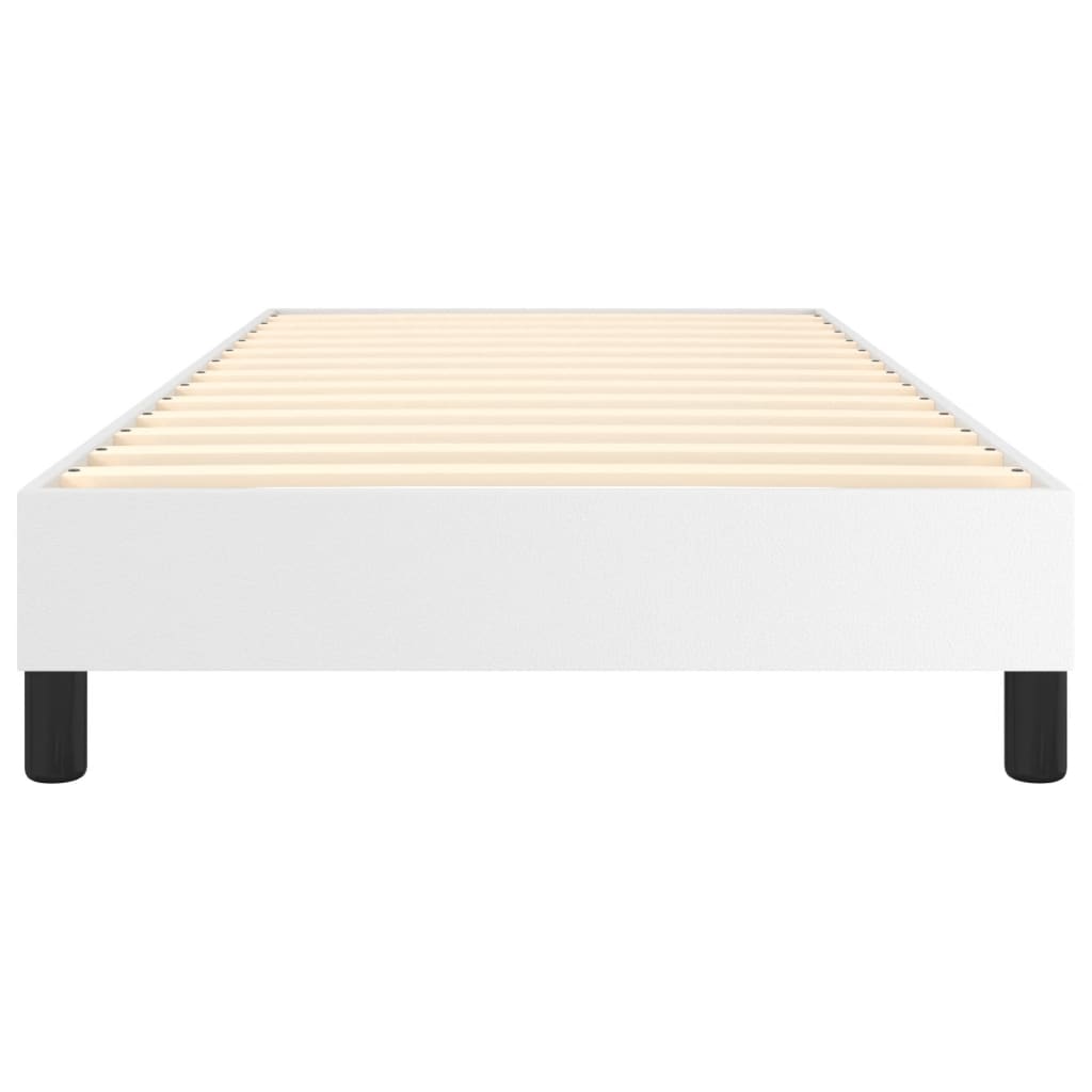 Cadre de lit sans matelas blanc 100x200 cm similicuir - XIOS