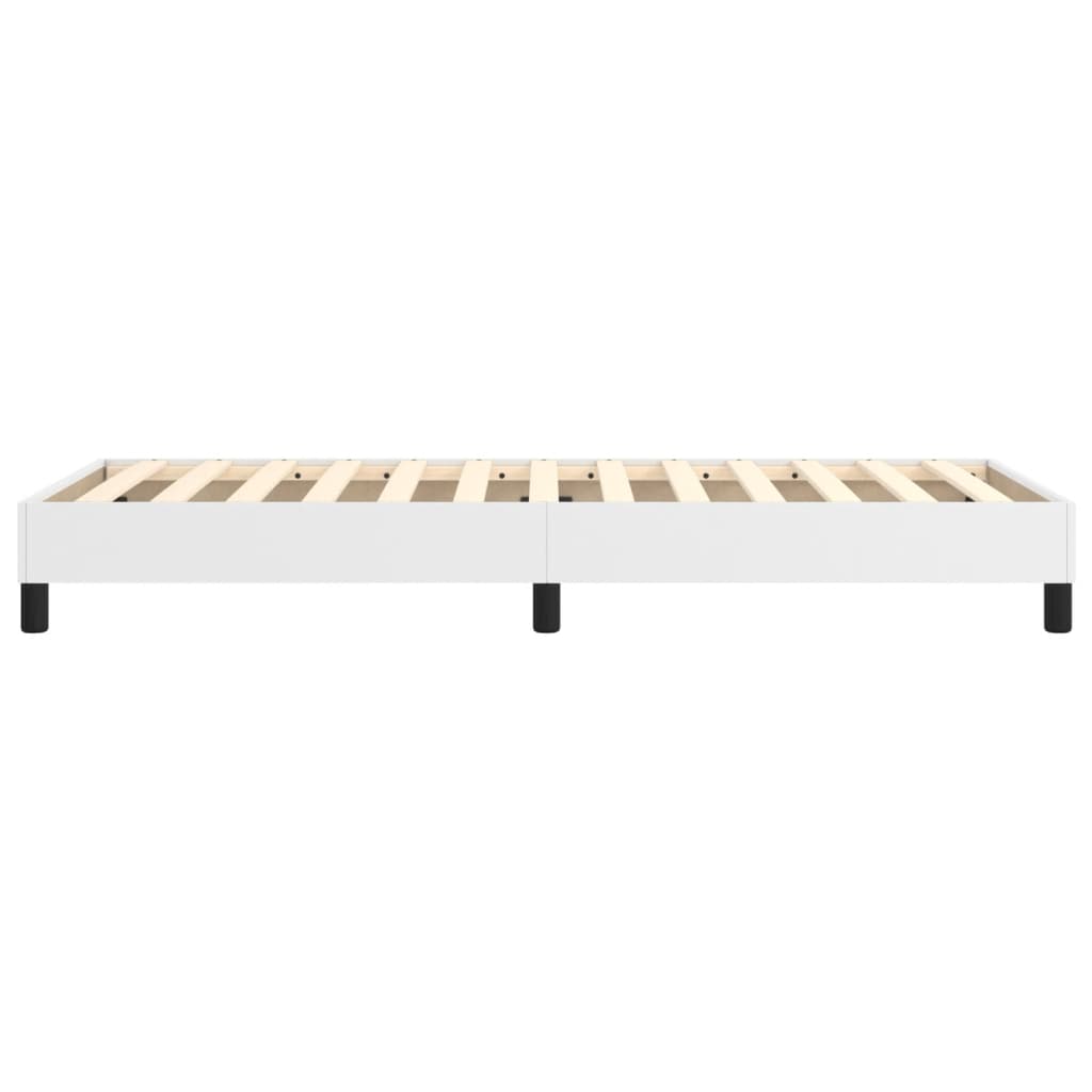 Cadre de lit sans matelas blanc 100x200 cm similicuir - XIOS