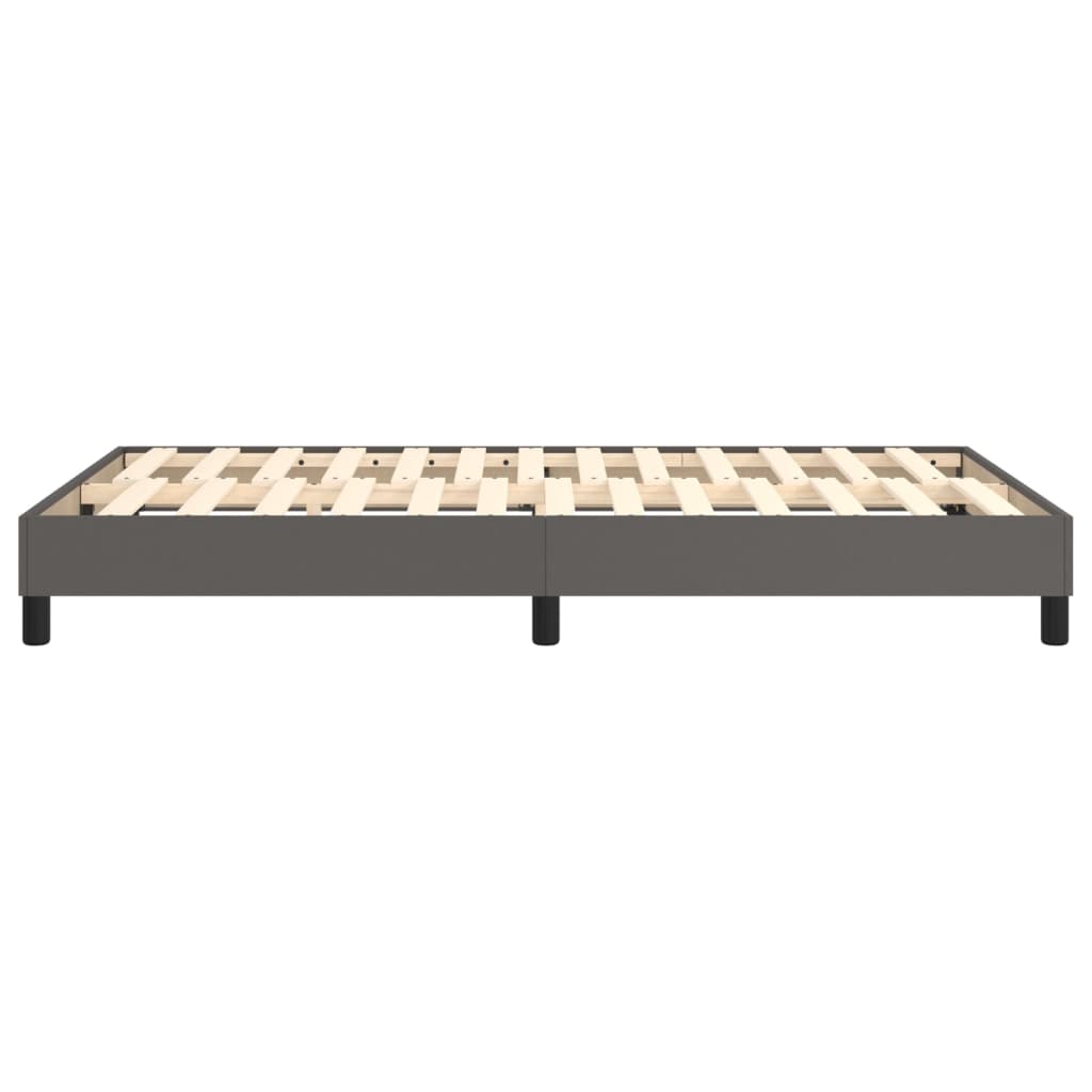 Cadre de lit sans matelas gris 120x200 cm similicuir - XIOS
