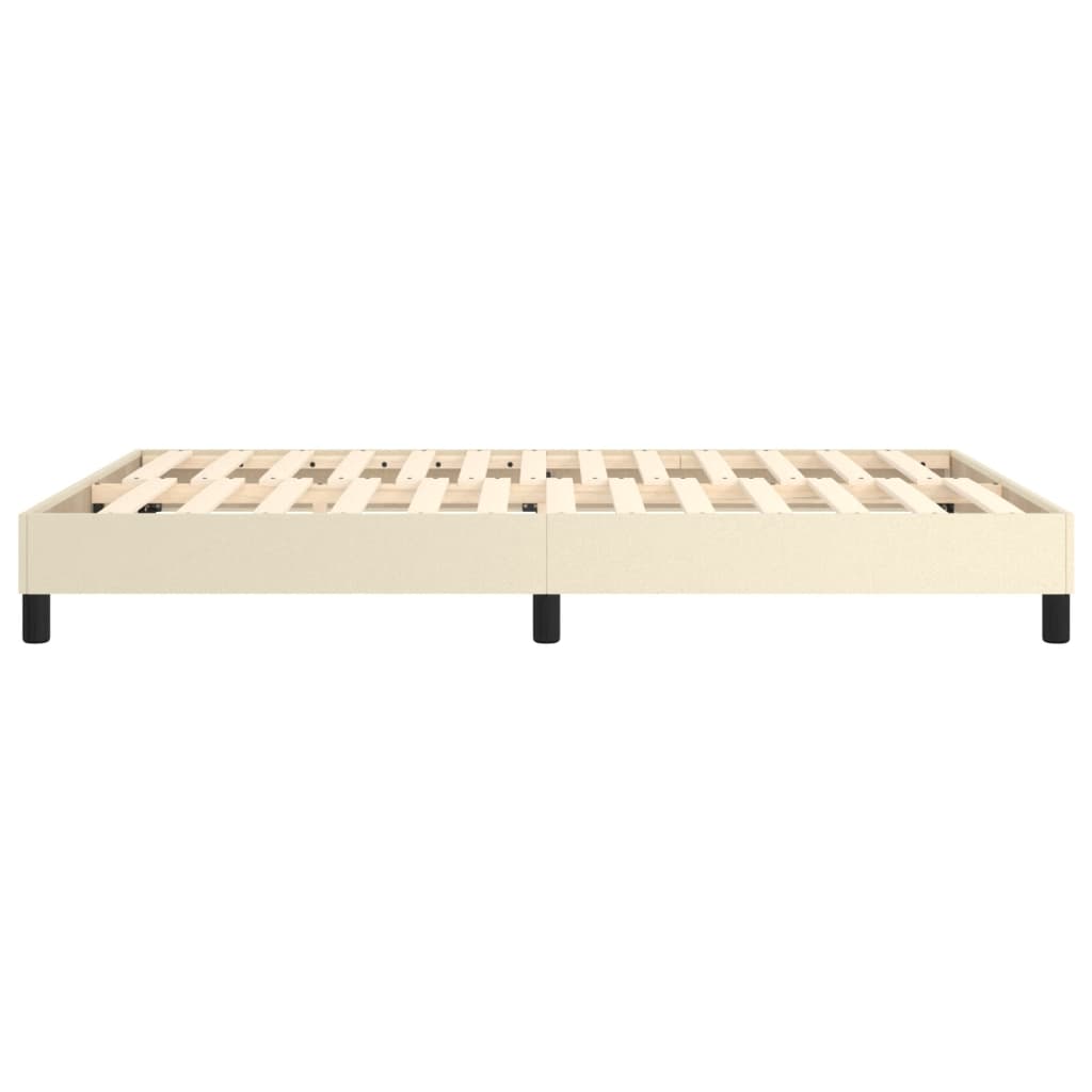 Cadre de lit sans matelas crème 140x190 cm similicuir - XIOS