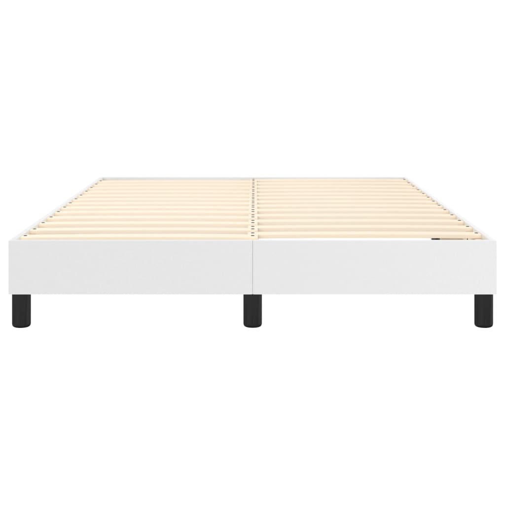 Cadre de lit sans matelas blanc 140x200 cm similicuir - XIOS