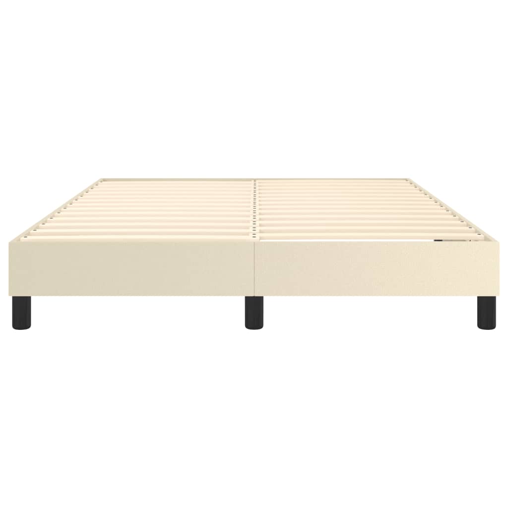 Cadre de lit sans matelas crème 140x200 cm similicuir - XIOS