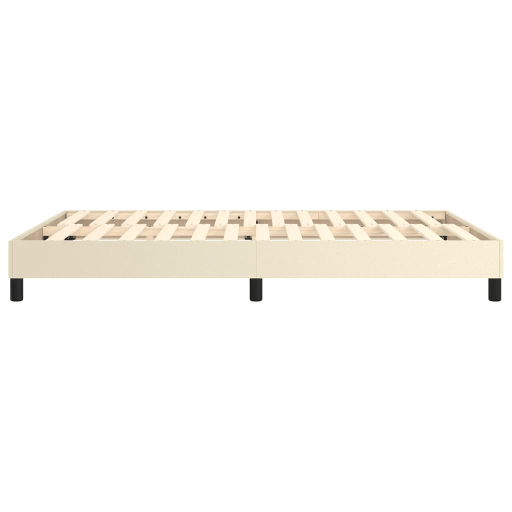 Cadre de lit sans matelas crème 140x200 cm similicuir - XIOS