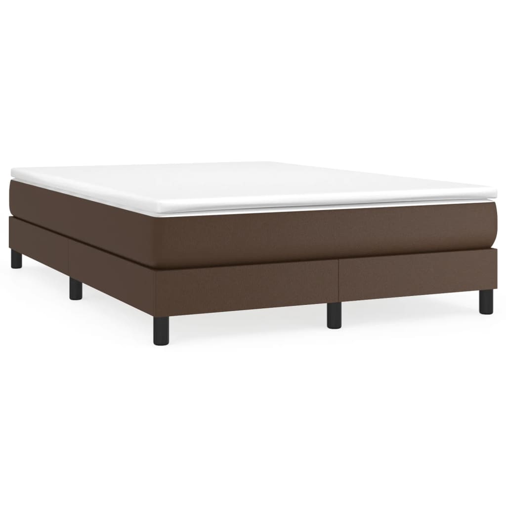 Cadre de lit sans matelas marron 140x200 cm similicuir - XIOS