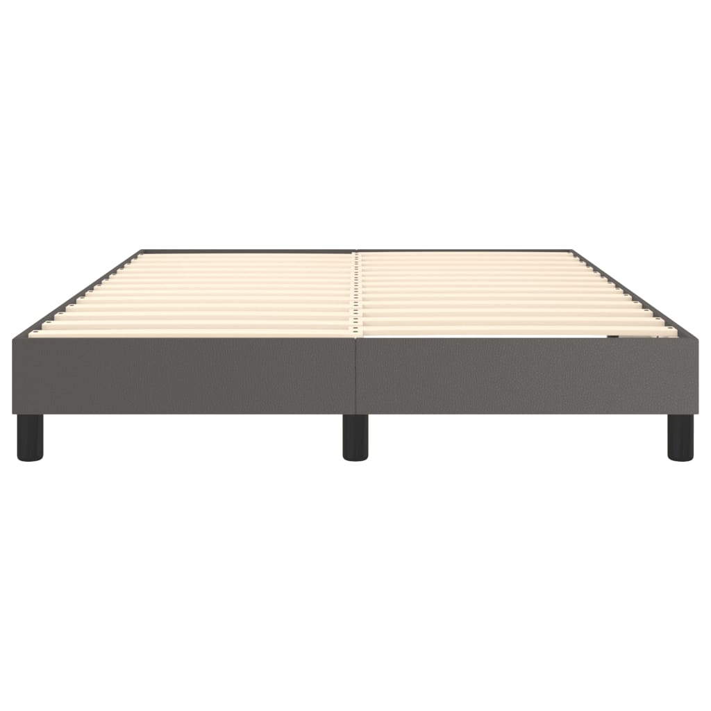 Cadre de lit sans matelas gris 140x200 cm similicuir - XIOS
