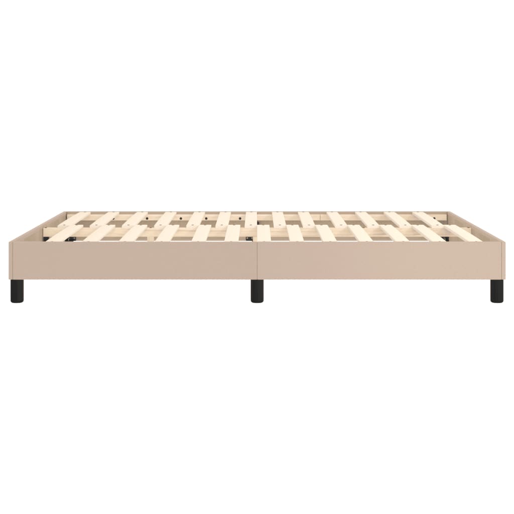 Cadre de lit sans matelas cappuccino 140x200 cm similicuir - XIOS