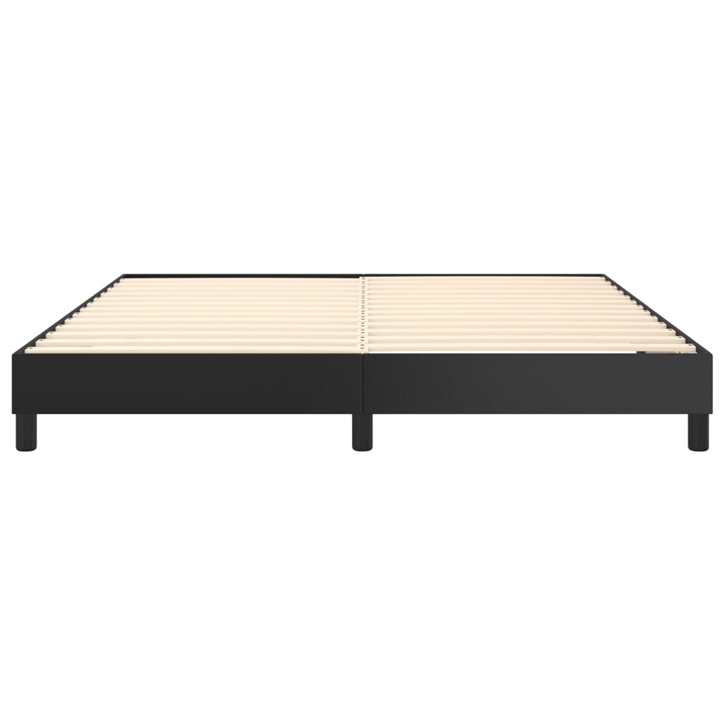 Cadre de lit sans matelas noir 160x200 cm similicuir - XIOS