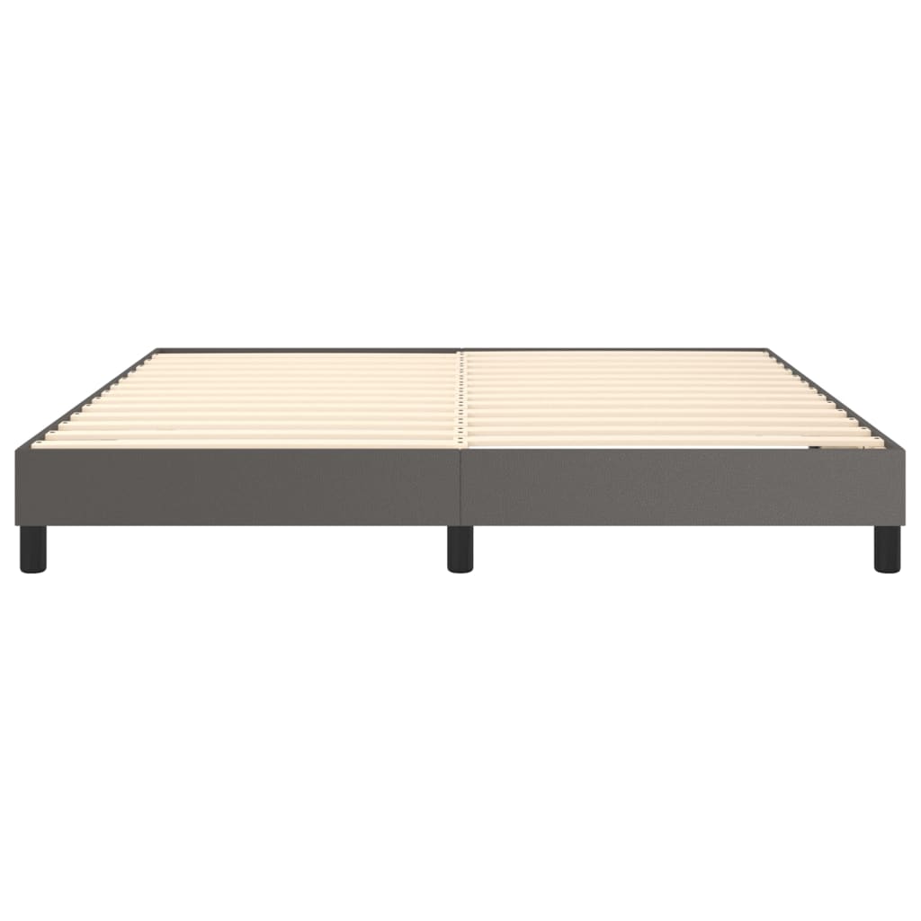 Cadre de lit sans matelas gris 160x200 cm similicuir - XIOS