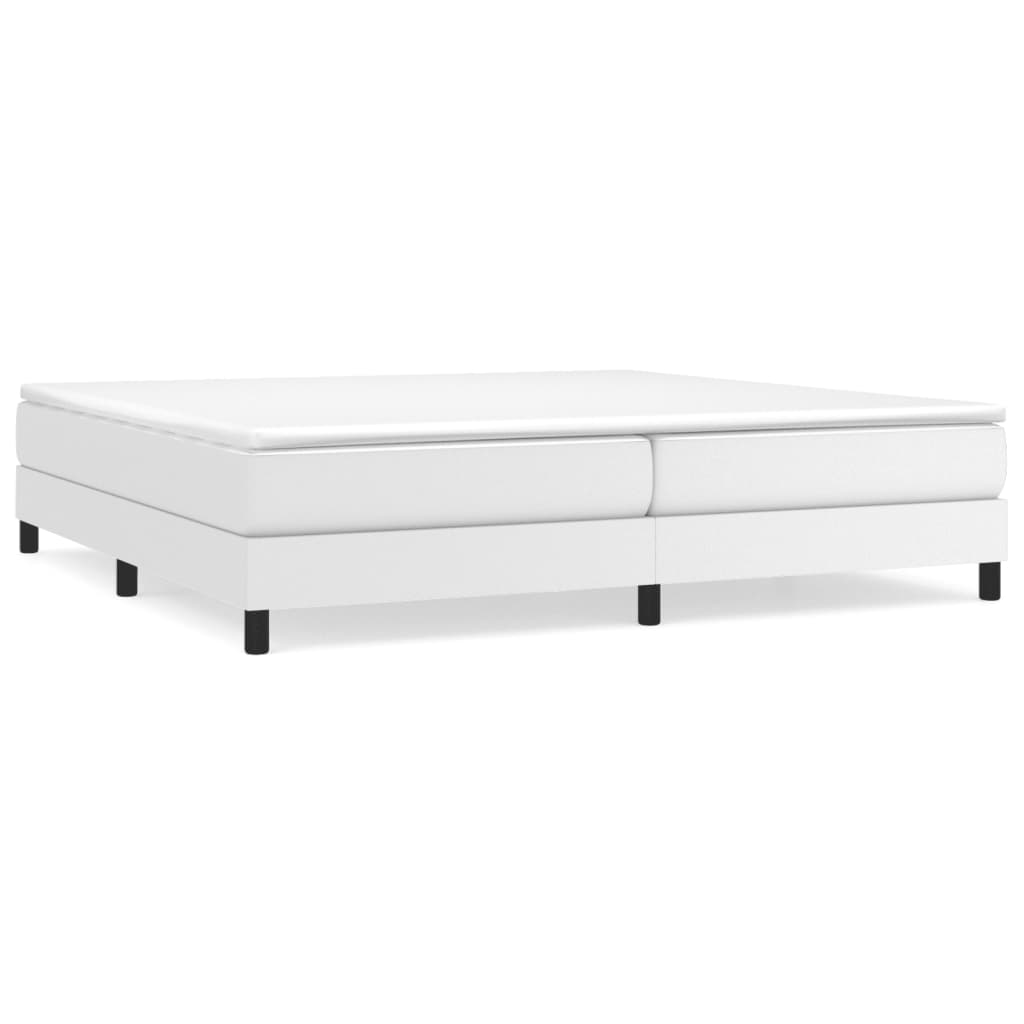 Cadre de lit sans matelas blanc 200x200 cm similicuir - XIOS