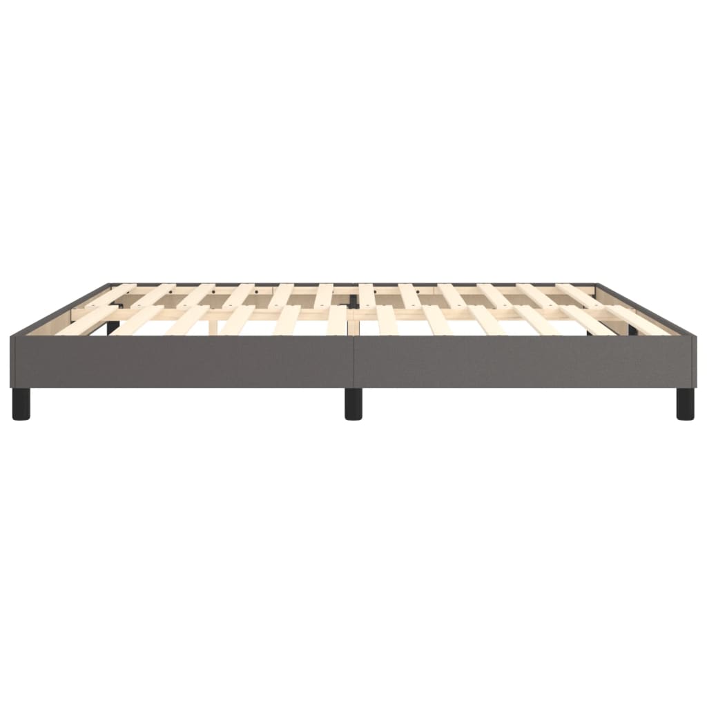 Cadre de lit sans matelas gris 200x200 cm similicuir - XIOS